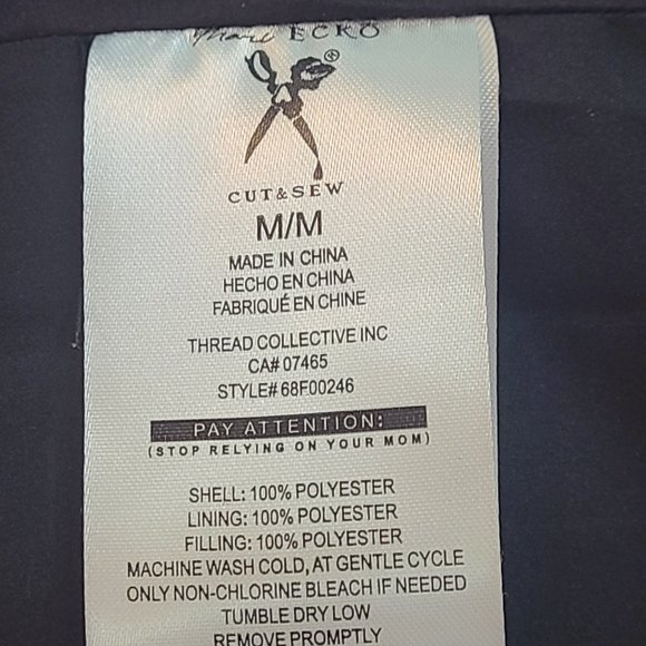 Marc Ecko Cut & Sew Men's Puffer Vest Grey - Size Medium - Picture 4 of 7